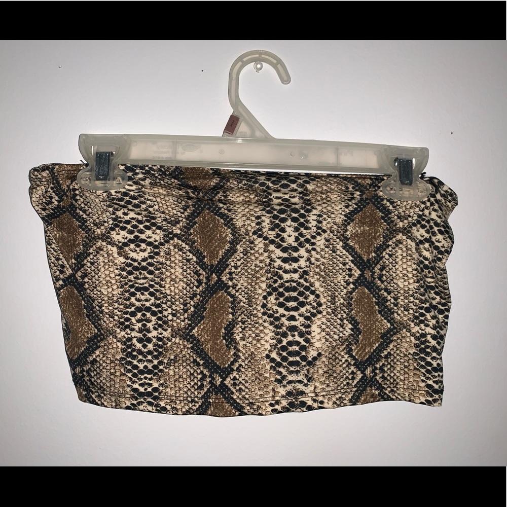 New Snake Skin Tube Top